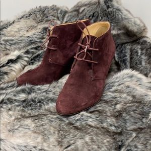 Christian Louboutin Plum Suede booties 8 1/2